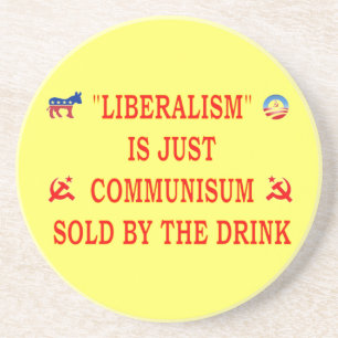 LIBERALISME IS NET COMMUNISME ZANDSTEEN ONDERZETTER