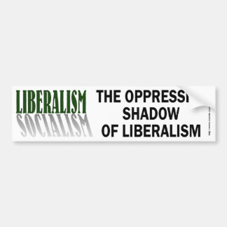 Liberalisme/socialisme-bumper Bumpersticker