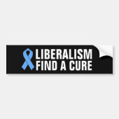LIBERALISME VINDT EEN CURE BUMPERSTICKER (Voorkant)