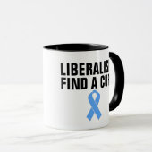 LIBERALISME VINDT EEN CURE COFFEE MUGS MOK (Voorkant rechts)