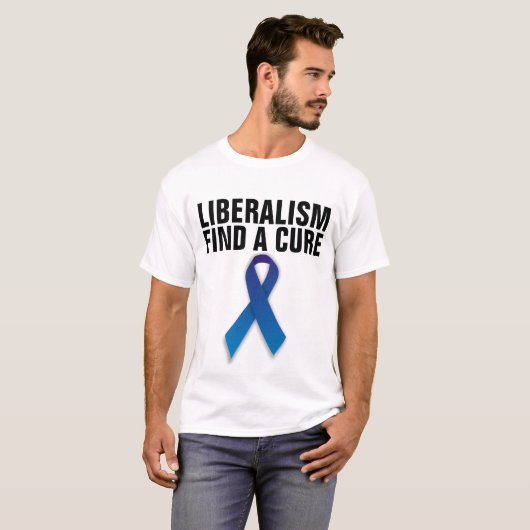 LIBERALISME VINDT EEN CURE T-SHIRTS (Voorkant volledig)