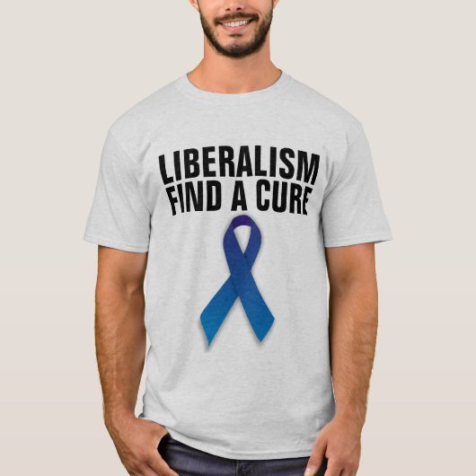 LIBERALISME VINDT EEN CURE T-SHIRTS (Voorkant)