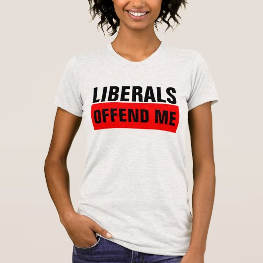 LIBERALS BIEDT ME Conservatieve Shirten T-shirt (Voorkant)