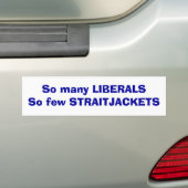 Liberals Bumpersticker (Op auto)