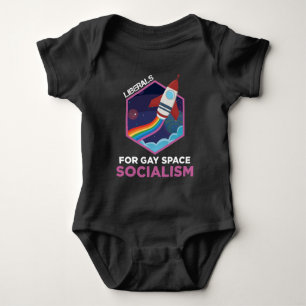 Liberals Gay Space Socialism LGBT Rainbow Equality Romper