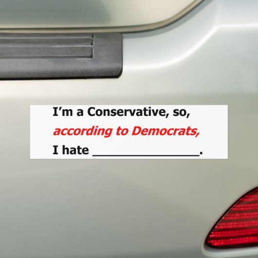 Liberals' Lies Bumpersticker (Op auto)