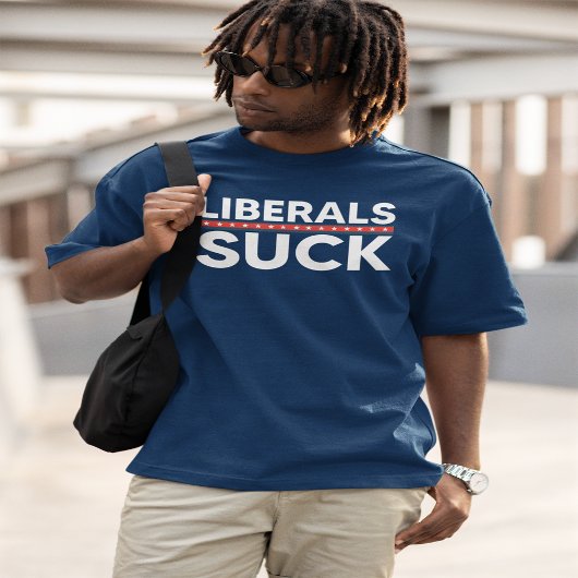 Liberals Suck | Conservatief | rechtervleugel T-shirt
