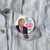 Liberals weer op rij - Trump 2020-Button Ronde Button 7,6 Cm (In situ)