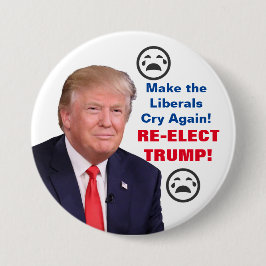 Liberals weer op rij - Trump 2020-Button Ronde Button 7,6 Cm