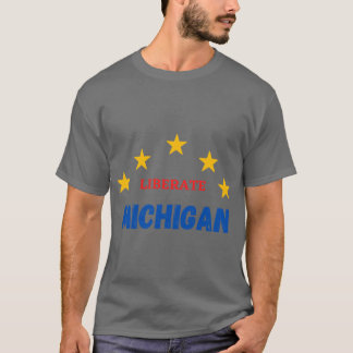 liberate michigan 7 t-shirt