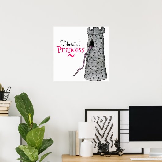 LIBERATED PRINCESS print (Thuiskantoor)