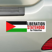 LIBERATIE EN STAAT VOOR PALESTINE-bumperstick Bumpersticker (Op auto)