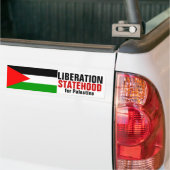 LIBERATIE EN STAAT VOOR PALESTINE-bumperstick Bumpersticker (Op Truck)