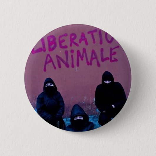 Liberation Animale Ronde Button 5,7 Cm (Voorkant)