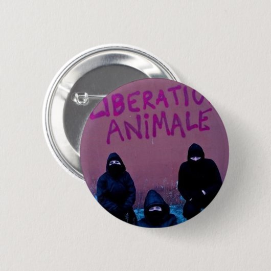 Liberation Animale Ronde Button 5,7 Cm (Voorkant /achterkant)