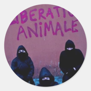 Liberation Animale Ronde Sticker