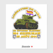 Libération de Paris M4 Sherman Sticker (Vel)