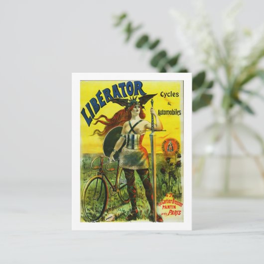 LIBERATOR-fietsen en  fiets voor automatische gege Briefkaart (Staand voorkant)