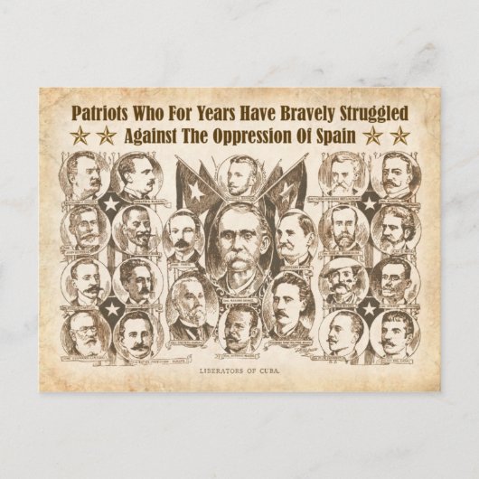 Liberatoren van Cuba - Artikel 1898 Kranten Briefkaart (Voorkant)