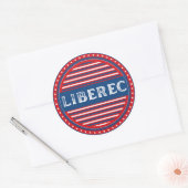 Liberec City Pride Emblem – Czech Identity Ronde Sticker (Envelop)