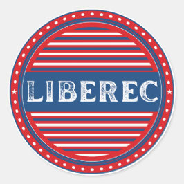 Liberec City Pride Emblem – Tsjechische identiteit Ronde Sticker