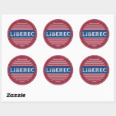 Liberec City Pride Emblem – Tsjechische identiteit Ronde Sticker (Vel)