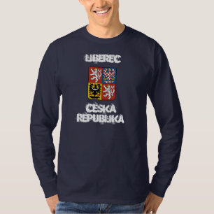 Liberec, Tsjechië met wapenschild T-shirt