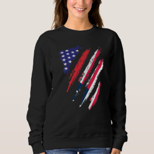 Liberia Amerikaanse Gekweekte Vlag VS Patriot Erfg Trui