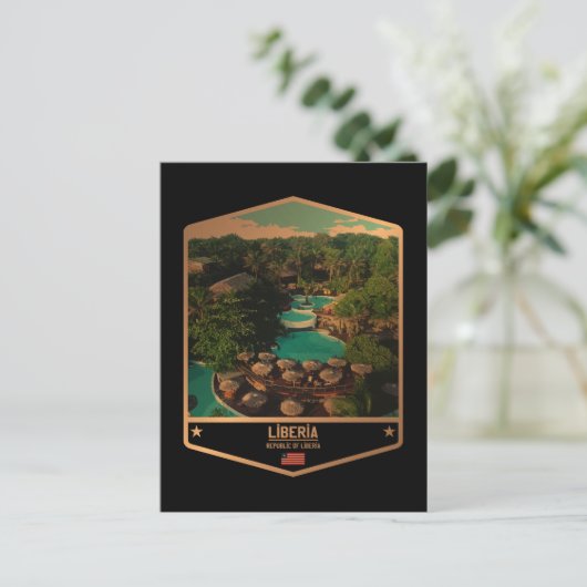 Liberia Briefkaart (Staand voorkant)