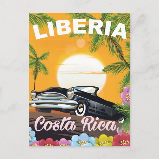 Liberia, Costa Rica, poster van vintage Briefkaart (Voorkant)