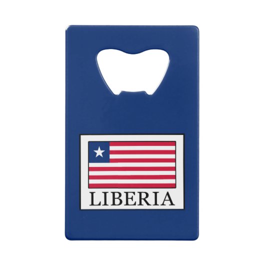 Liberia Creditkaart Flessenopener (Voorkant)