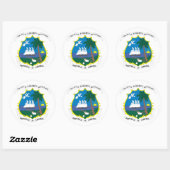 liberia embleem ronde sticker (Vel)
