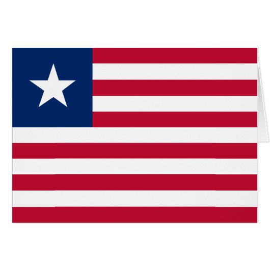 Liberia Flag (Voorkant Horizontaal)