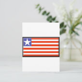 Liberia Flag Briefkaart (Staand voorkant)