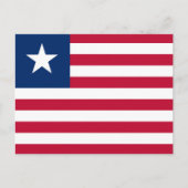 Liberia Flag Briefkaart (Voorkant)