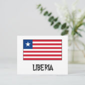 Liberia Flag Briefkaart (Staand voorkant)