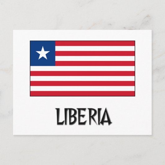 Liberia Flag Briefkaart (Voorkant)