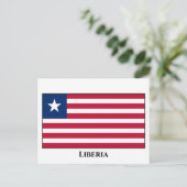 Liberia Flag Briefkaart (Staand voorkant)