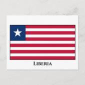 Liberia Flag Briefkaart (Voorkant)