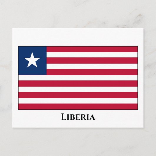 Liberia Flag Briefkaart (Voorkant)