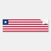 Liberia Flag Bumpersticker (Voorkant)