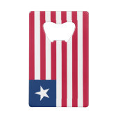 Liberia Flag Creditkaart Flessenopener (Achterkant)