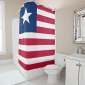 Liberia Flag Douchegordijn (In situ)