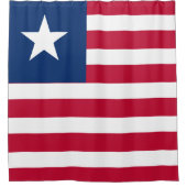Liberia Flag Douchegordijn (Voorkant)