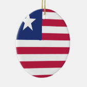 Liberia Flag Emblem Keramisch Ornament (Rechts)