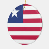 Liberia Flag Emblem Keramisch Ornament (Links)