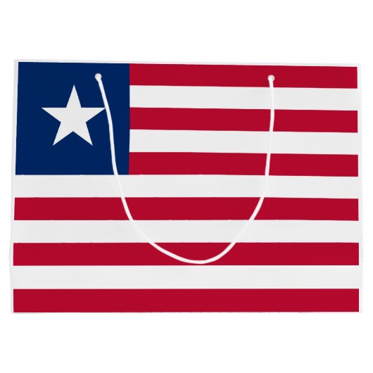 Liberia Flag Groot Cadeauzakje (Achterkant)