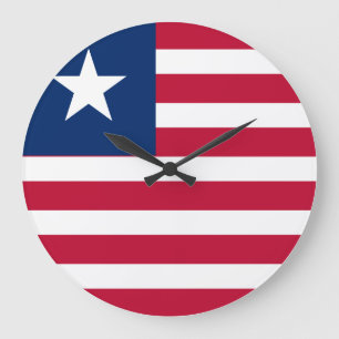 Liberia Flag Grote Klok