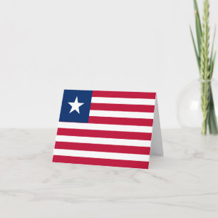 Liberia Flag Kaart