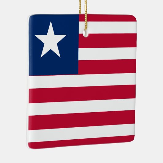 Liberia Flag Keramisch Ornament (Rechts)